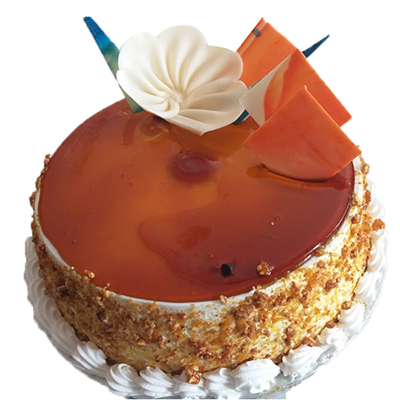"Round shape Butterscotch Cake  -1 Kg (Express Delivery) - Click here to View more details about this Product
